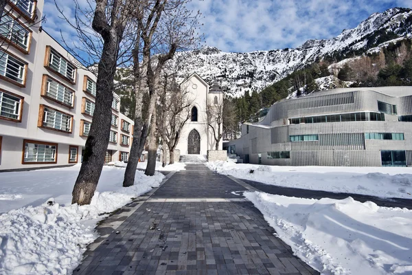 A Balneario de Panticosa gyógyhely télen — Stock Fotó