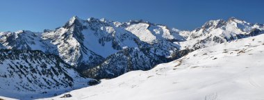 Neouvielle massi için yamaçları Saint Larry Soulan Ski resort