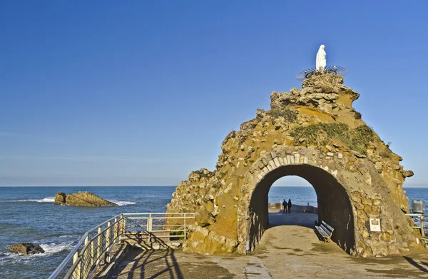 Vergine sulla roccia di Biarritz — Foto Stock