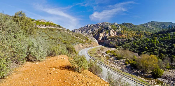 Canyon landscape in Despenaperros national park in Northern Anda