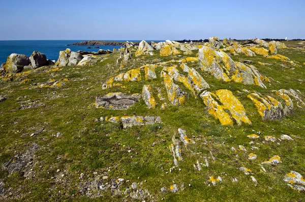 Paysage du littoral sauvage au sud de l'île d'Yeu — Photo