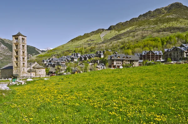 Tahull village in Valley of Boi in Catalonia Royalty Free Stock Photos