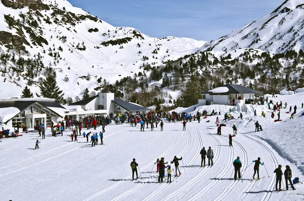 Estación de esquí de fondo Somport en Pirineos franceses — Foto de Stock