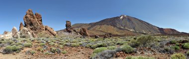 Teide Dağı ve Los Roques Panoraması