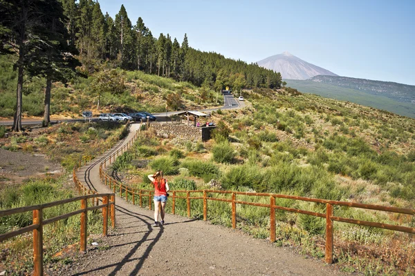 Passe a pé no norte do Parque Nacional de Teide — Fotografia de Stock