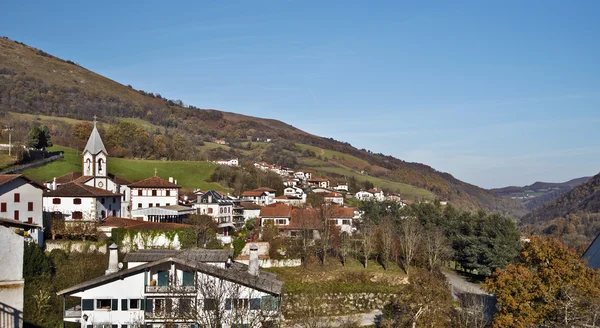 Basque town Luzaide in Navarre Pyrenees — Stock Photo, Image