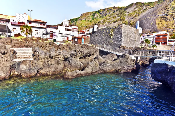 Village Garachico et piscines naturelles de l'île de Tenerife — Photo