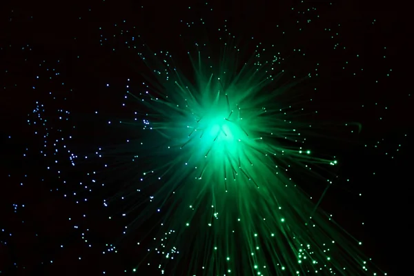 Illuminated Optical Fibers — Stock Photo, Image