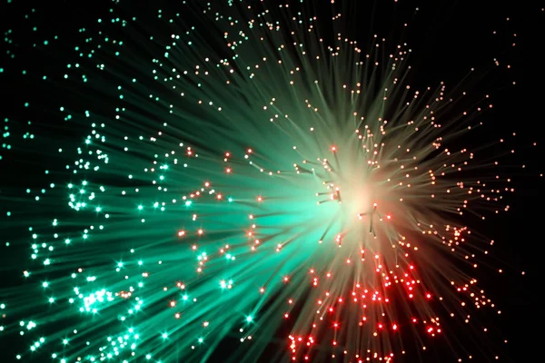 Illuminated Optical Fibers — Stock Photo, Image