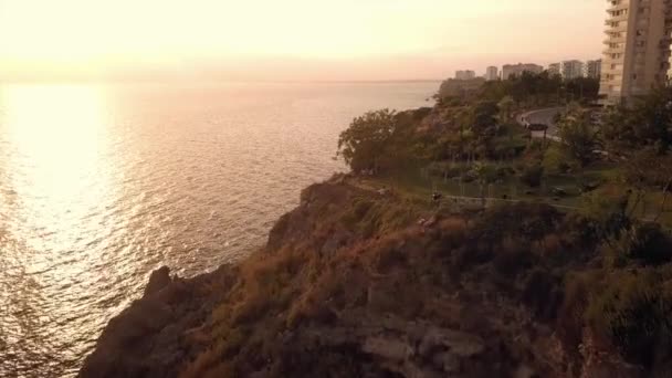 Imagens feitas de Antalya ao pôr-do-sol, Turquia — Vídeo de Stock