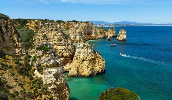 Ponta Piedade Portugalskim Algarve — Zdjęcie stockowe