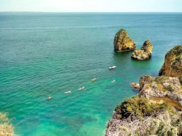 Ponta Piedade Portuguese Algarve — стокове фото