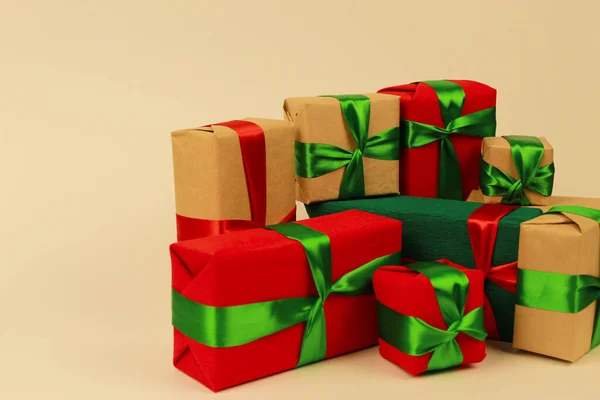 Gifts Different Sizes Colors — Stock Photo, Image