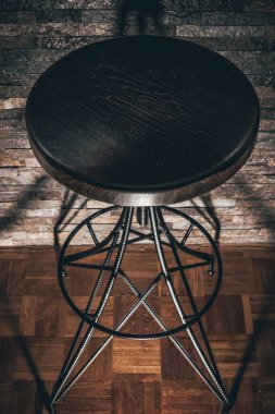 Havalı metal el yapımı sandalye ayrıntıları.