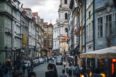 Prag 'da işlek cadde