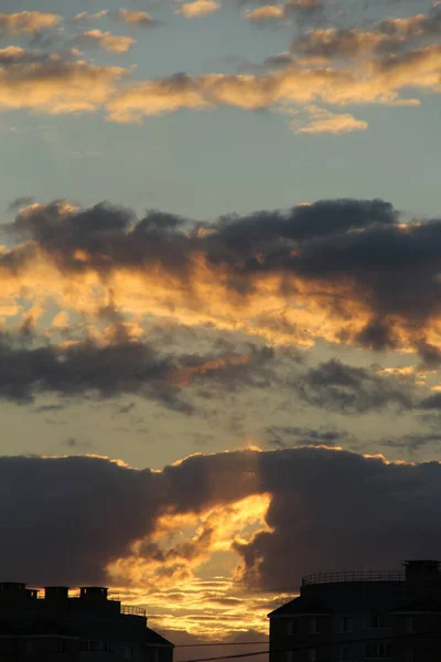 Sonnenuntergang Über Der Stadt — Stockfoto