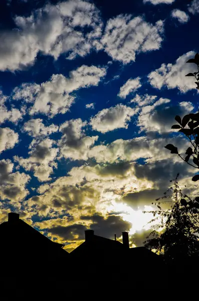 Cloudy evening — Stock Photo, Image