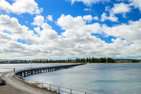 Victor Harbor molo, costa sud australiana — Foto Stock