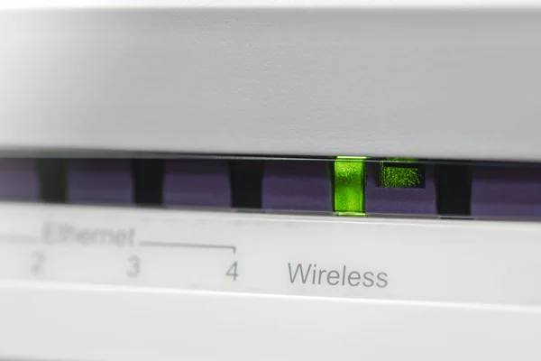 Modem ADSL z bez drutu wskaźnik — Zdjęcie stockowe