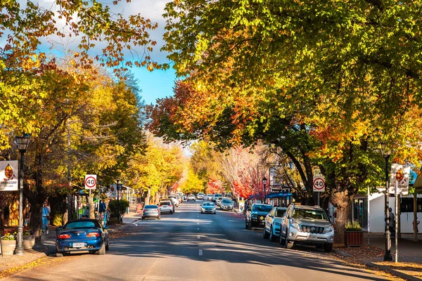 Adelaide Hills Australia Meridionale Aprile 2021 Hahndorf Main Street View — Foto Stock