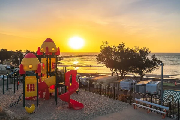 Moonta Bay Südaustralien Oktober 2019 Kinderspielplatz Caravanpark Moonta Bay Bei — Stockfoto