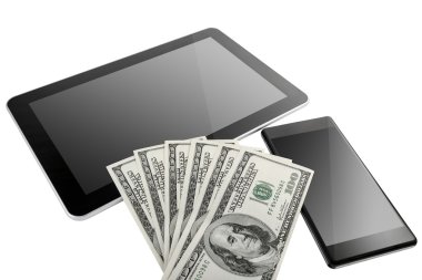 Dijital Tablet ve hareket eden telefon ile bize dolar