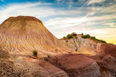 Gün batımında Hallett Cove manzara