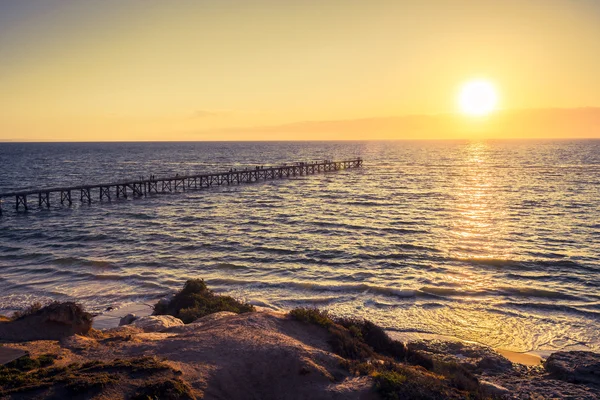 Pôr do sol de Port Noarlung — Fotografia de Stock