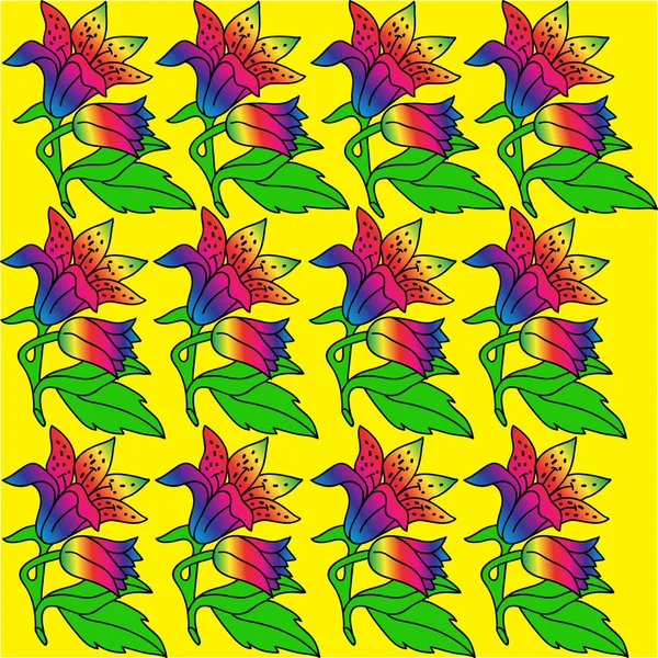 Flowers pattern. — Stock Vector