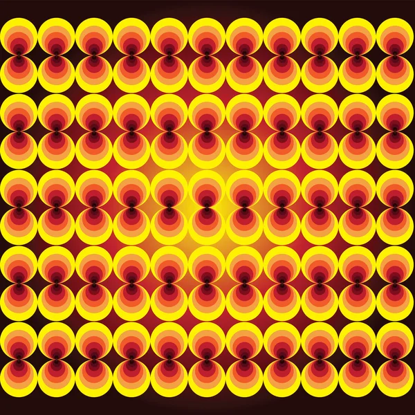 Farklı renklerde geometrik desen daireler.