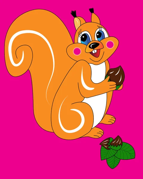 bir somun ile sincap.