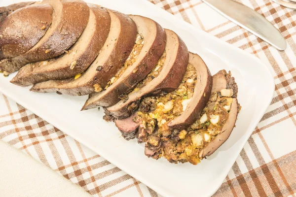 Doldurulmuş domuz karaciğer