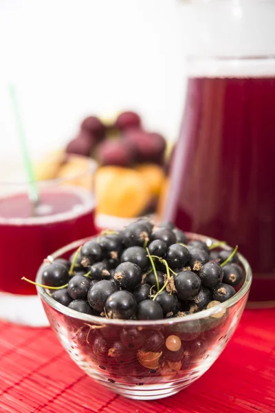 Black currant and blackberry drink — Stock Photo, Image