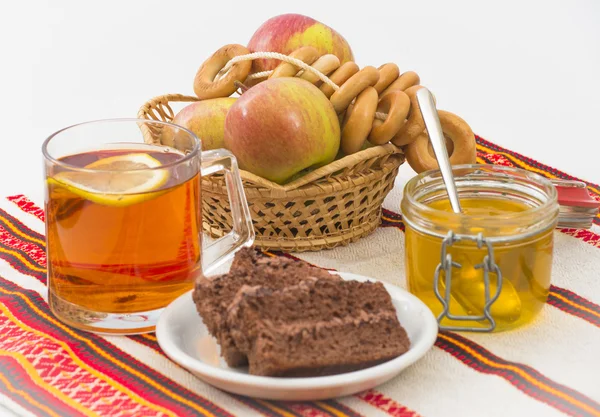 Té con limón — Foto de Stock