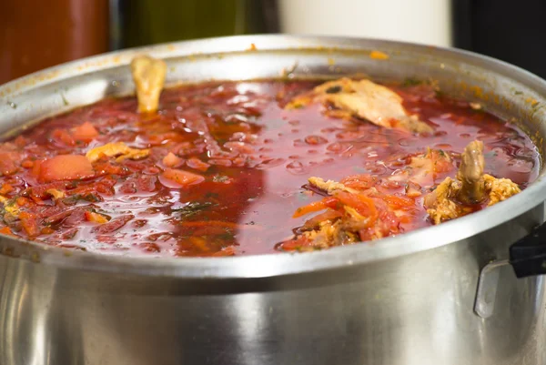 Sopa de col de tomate de remolacha — Foto de Stock