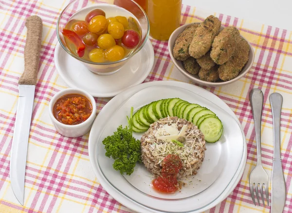 Fleischschnitzel — Stockfoto