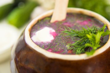 Ekşi süt soğuk çorba