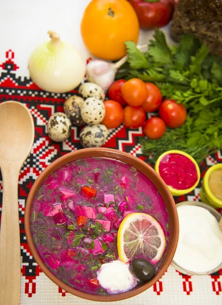 Sopa fría de leche agria —  Fotos de Stock