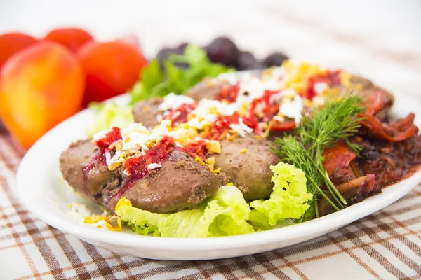 Baked pork kidneys — Stock Image Baked pork kidneys Royalty Free Stock Images