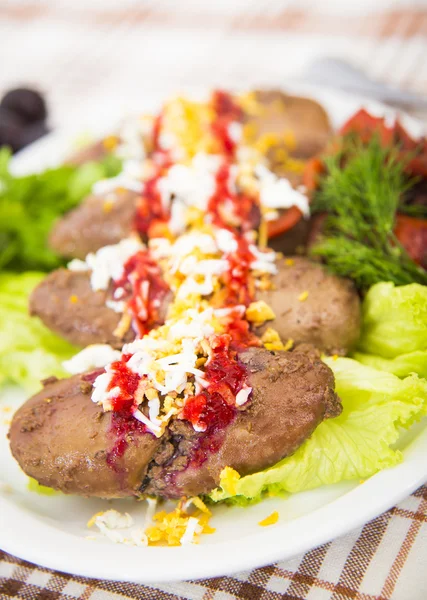 Baked pork kidneys — Stock Image Baked pork kidneys Stock Photo
