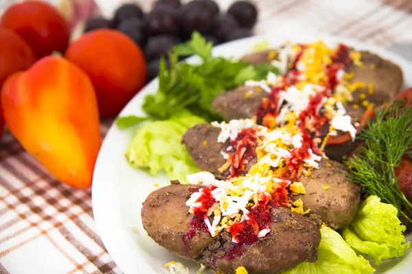 Baked pork kidneys — Stock Image Baked pork kidneys Royalty Free Stock Photos