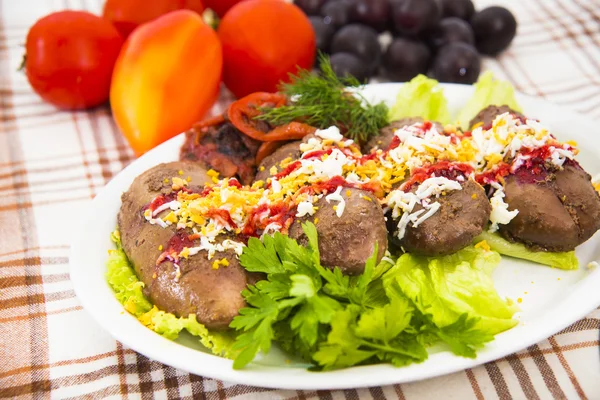 Riñones de cerdo al horno Imagen De Stock