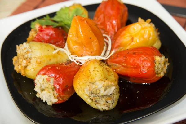 Stuffed bulgarian peppers — Stock Photo, Image