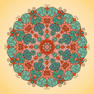 kaleydoskop hafif bir arka plan üzerinde süslü