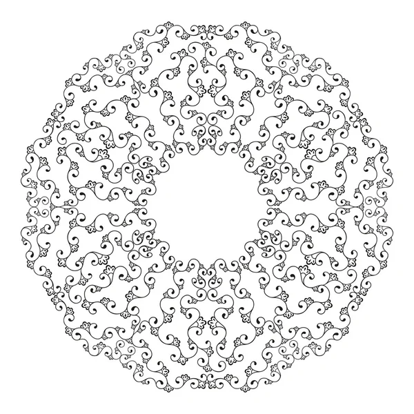 Round lace — Stock Vector