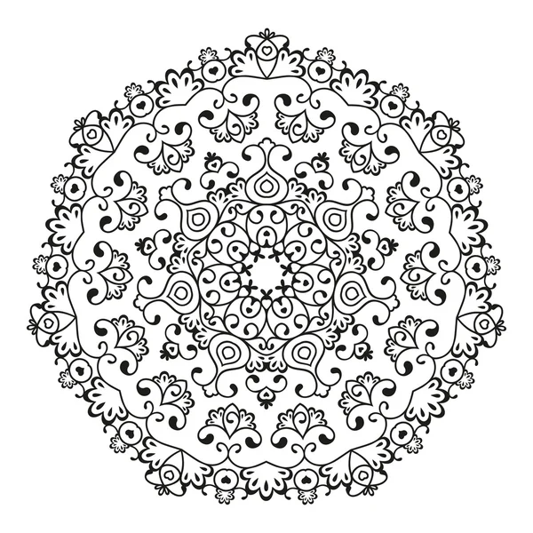 Round lace — Stock Vector