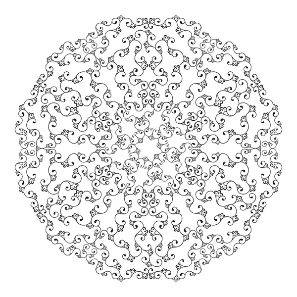 Round lace — Stock Vector