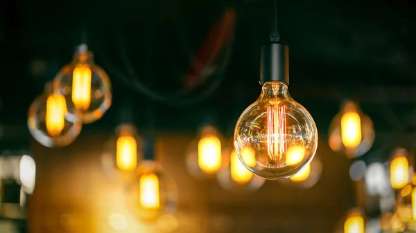 Antique Style Light Bulbs Warm Light — Stock Photo, Image