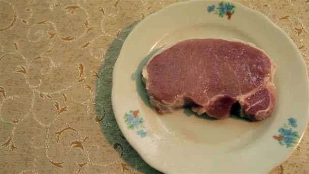 Tatarský biftek, — Stock video