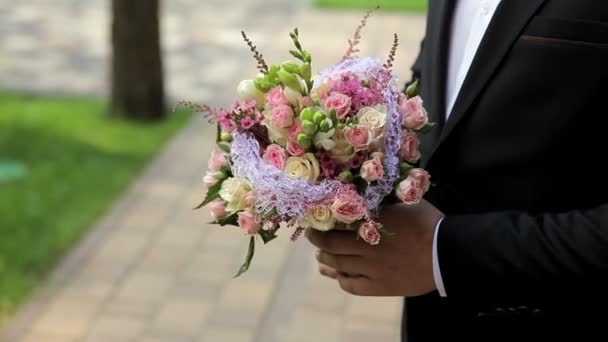 Hermoso ramo de boda — Vídeos de Stock